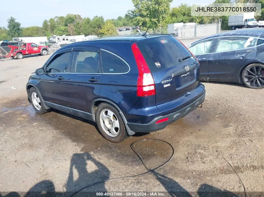 JHLRE38377C018550 2007 Honda Cr-V Lx