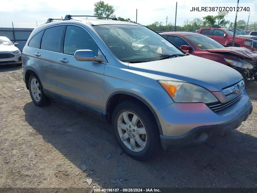 JHLRE38707C012740 2007 Honda Cr-V Ex-L