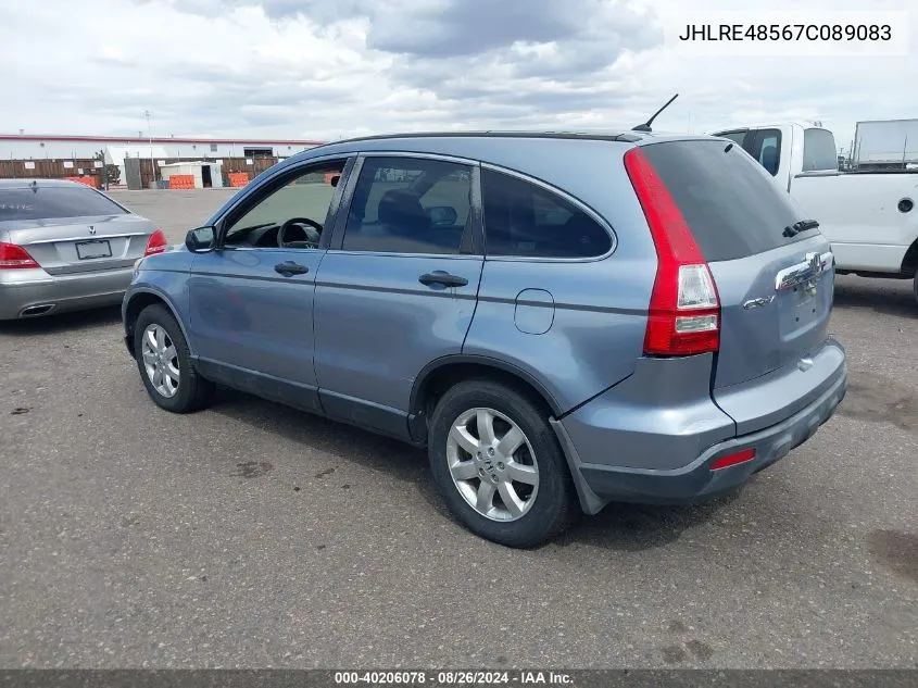 JHLRE48567C089083 2007 Honda Cr-V Ex