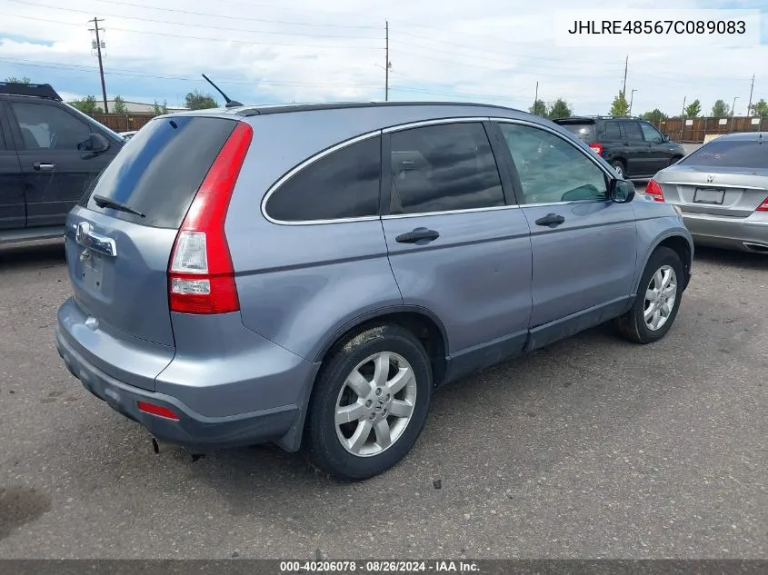 2007 Honda Cr-V Ex VIN: JHLRE48567C089083 Lot: 40206078