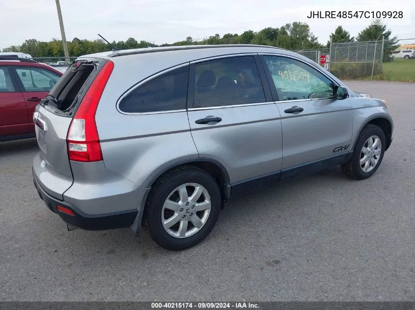 2007 Honda Cr-V Ex VIN: JHLRE48547C109928 Lot: 40215174