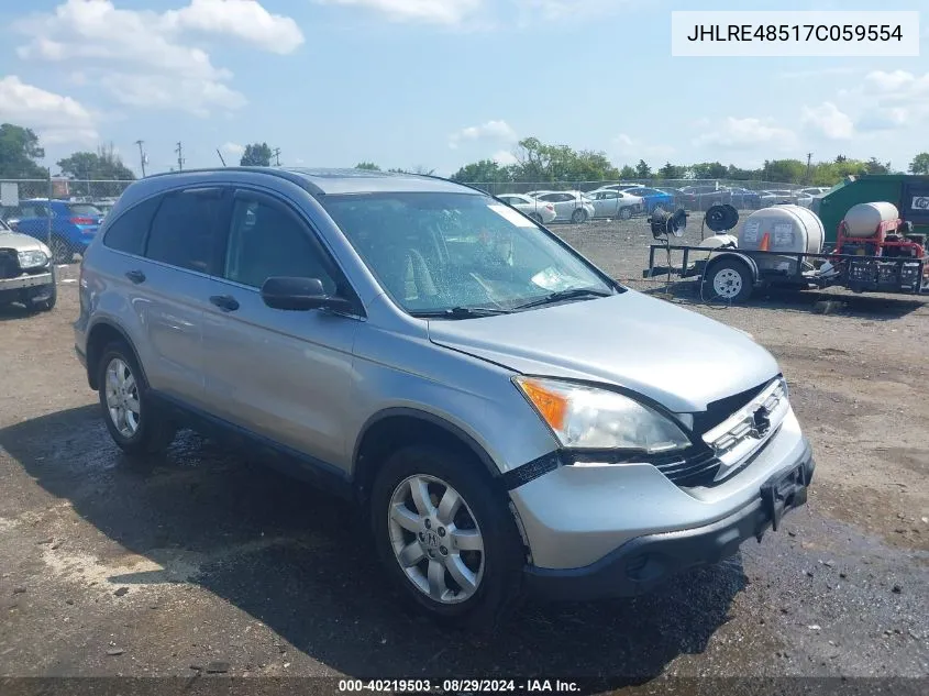 JHLRE48517C059554 2007 Honda Cr-V Ex