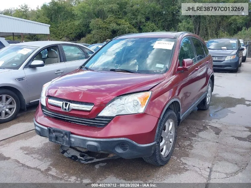 2007 Honda Cr-V Ex-L VIN: JHLRE38797C013269 Lot: 40219712