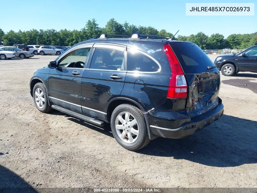 JHLRE485X7C026973 2007 Honda Cr-V Ex