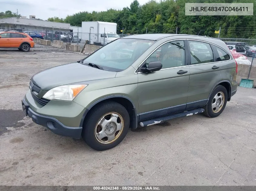 2007 Honda Cr-V Lx VIN: JHLRE48347C046411 Lot: 40242348