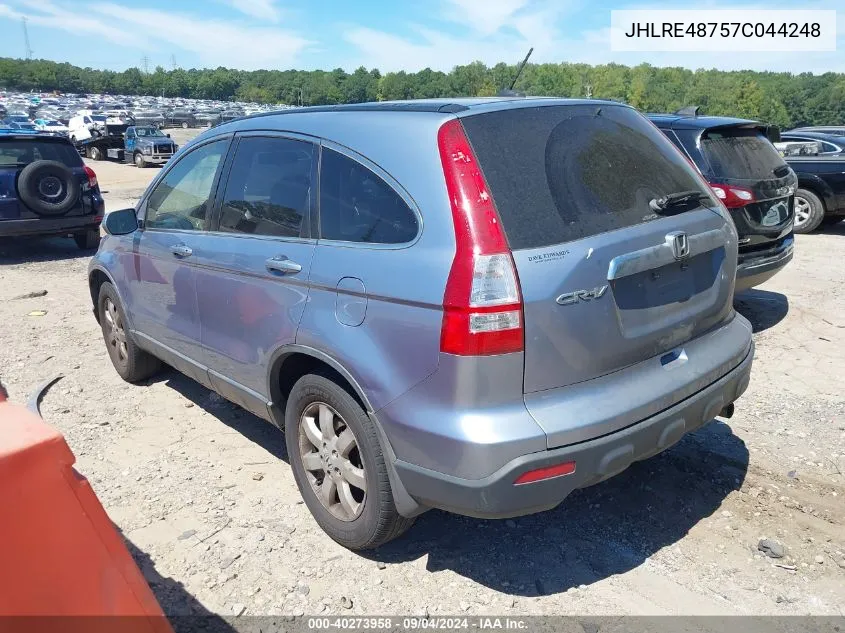 2007 Honda Cr-V Ex-L VIN: JHLRE48757C044248 Lot: 40273958