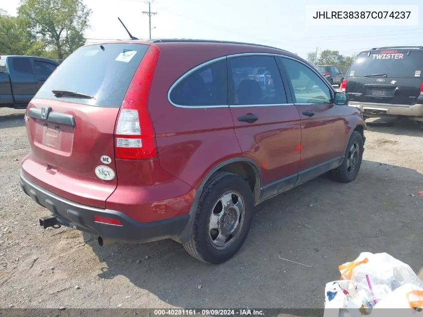 JHLRE38387C074237 2007 Honda Cr-V Lx