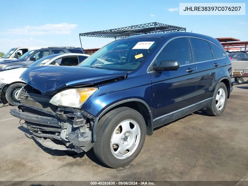 2007 Honda Cr-V Lx VIN: JHLRE38397C076207 Lot: 40283630