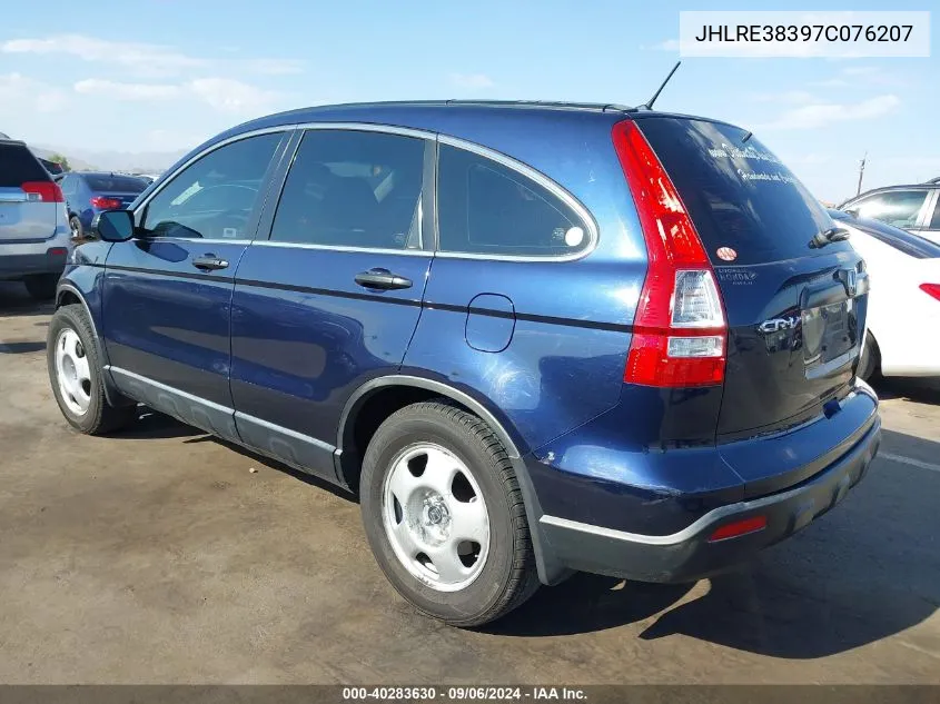 2007 Honda Cr-V Lx VIN: JHLRE38397C076207 Lot: 40283630