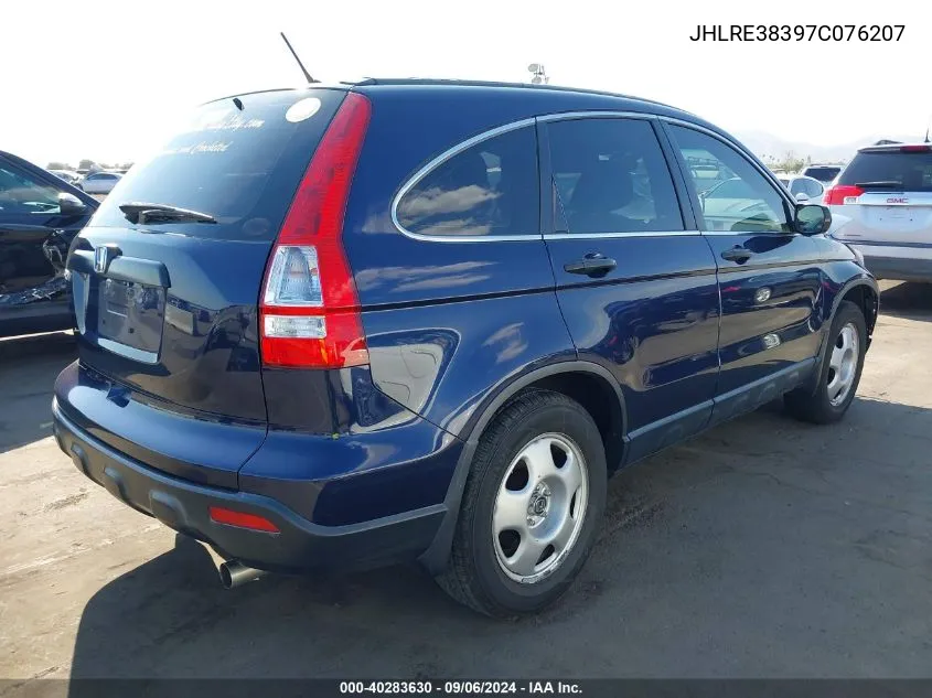 2007 Honda Cr-V Lx VIN: JHLRE38397C076207 Lot: 40283630