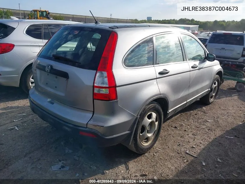 JHLRE38387C004673 2007 Honda Cr-V Lx