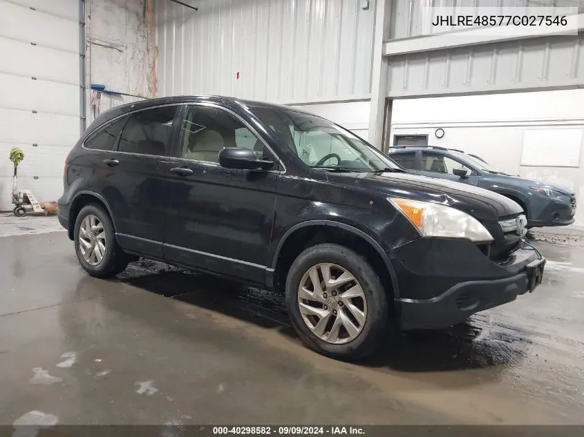 2007 Honda Cr-V Ex VIN: JHLRE48577C027546 Lot: 40298582