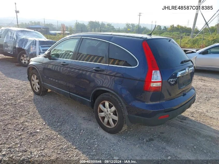 JHLRE48587C018385 2007 Honda Cr-V Ex