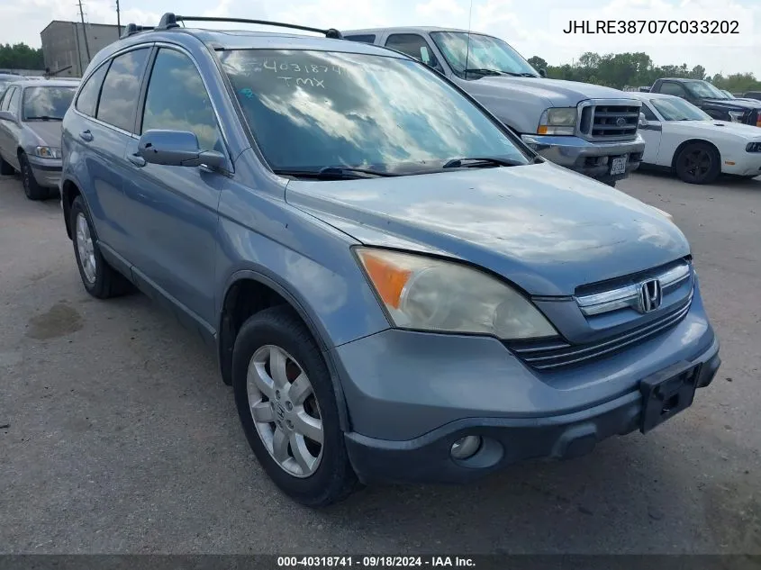 JHLRE38707C033202 2007 Honda Cr-V Ex-L