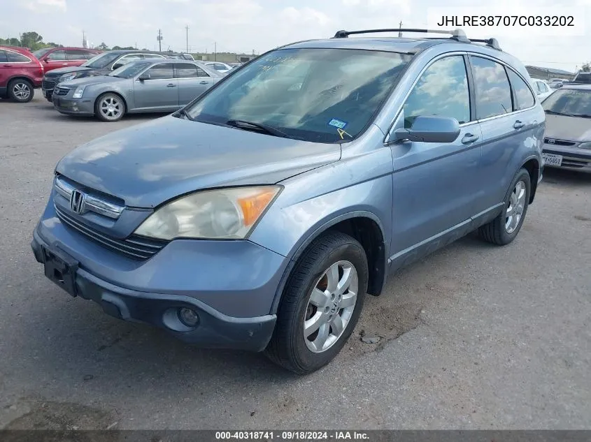 JHLRE38707C033202 2007 Honda Cr-V Ex-L