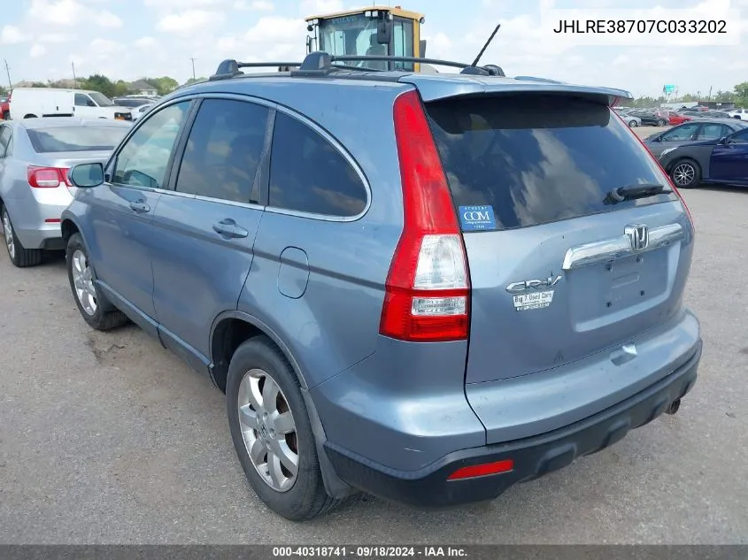 JHLRE38707C033202 2007 Honda Cr-V Ex-L