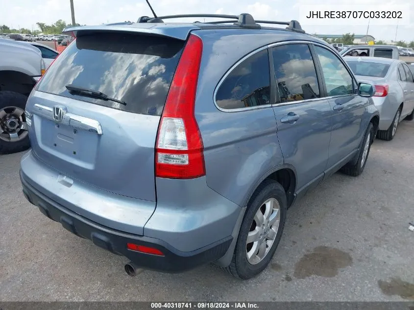 JHLRE38707C033202 2007 Honda Cr-V Ex-L