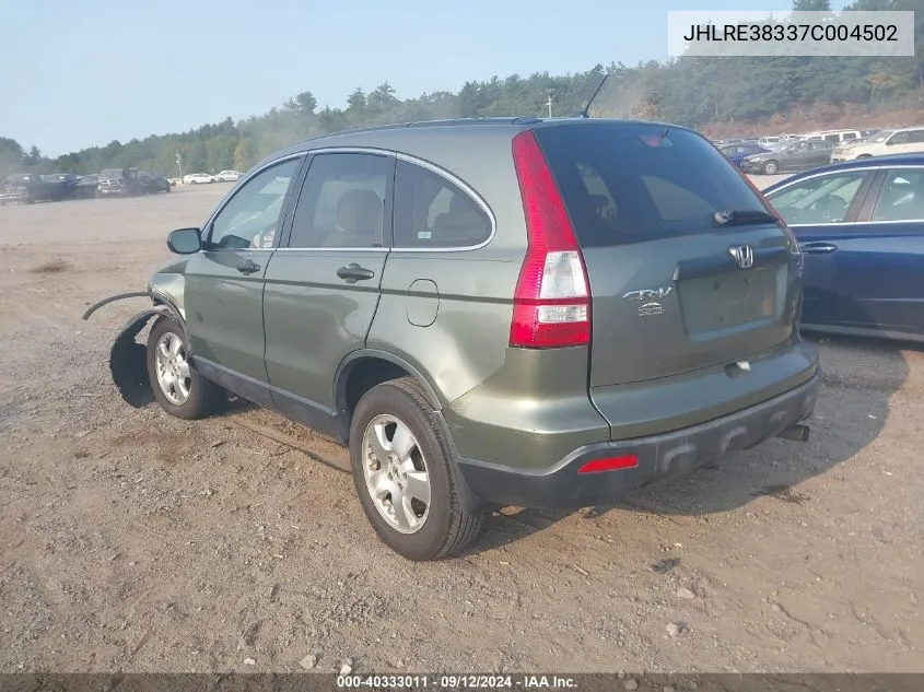 JHLRE38337C004502 2007 Honda Cr-V Lx