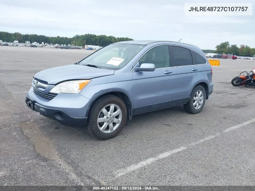 JHLRE48727C107757 2007 Honda Cr-V Ex-L