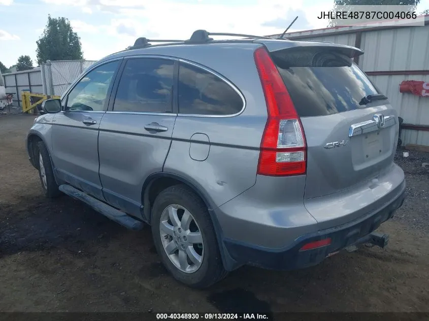 JHLRE48787C004066 2007 Honda Cr-V Ex-L