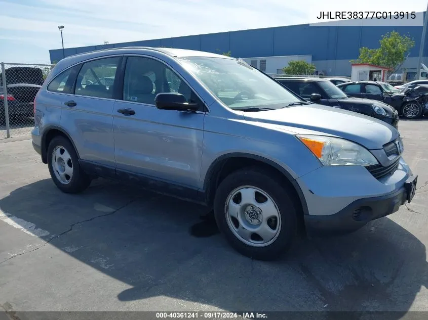 JHLRE38377C013915 2007 Honda Cr-V Lx