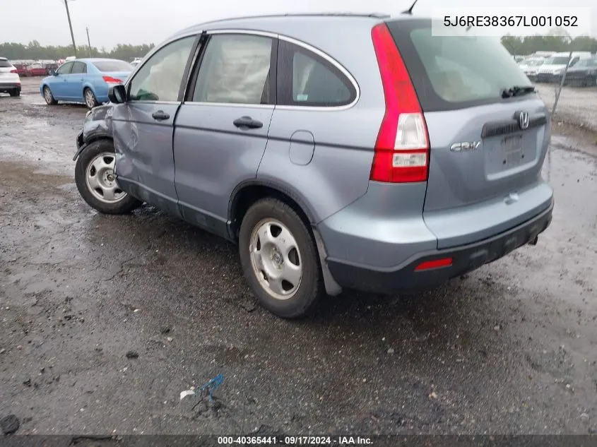 5J6RE38367L001052 2007 Honda Cr-V Lx