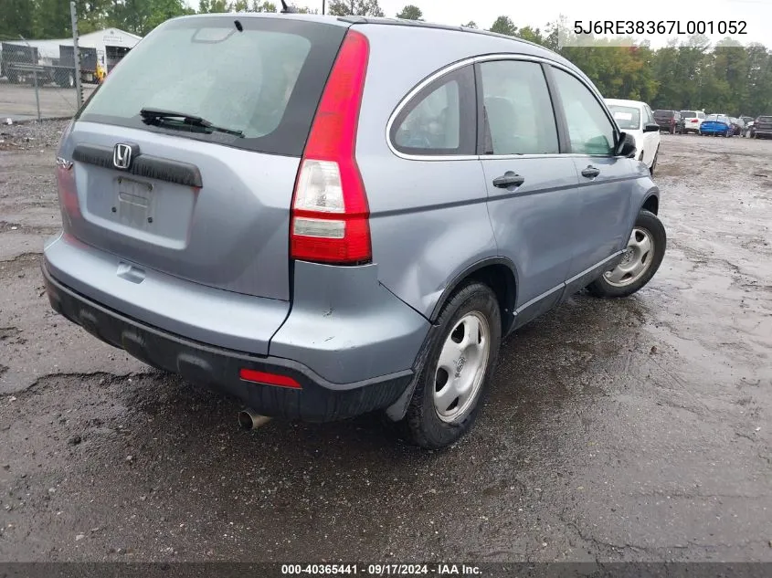 5J6RE38367L001052 2007 Honda Cr-V Lx