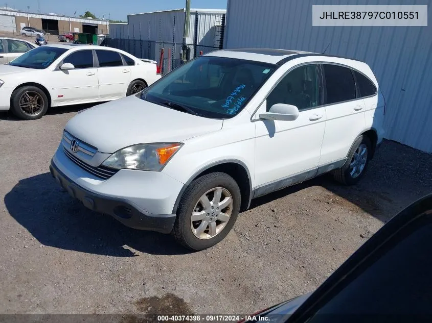 JHLRE38797C010551 2007 Honda Cr-V Ex-L