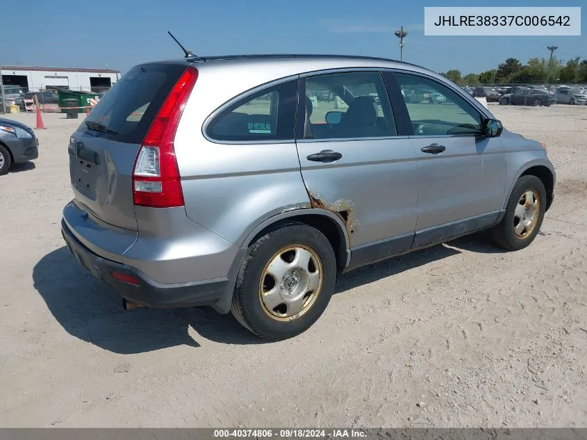 JHLRE38337C006542 2007 Honda Cr-V Lx