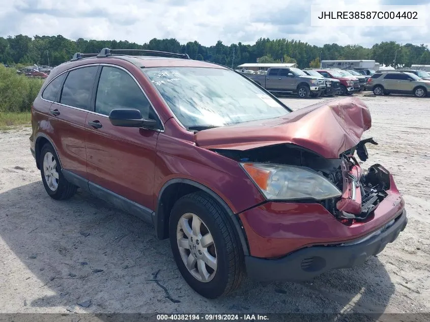 JHLRE38587C004402 2007 Honda Cr-V Ex