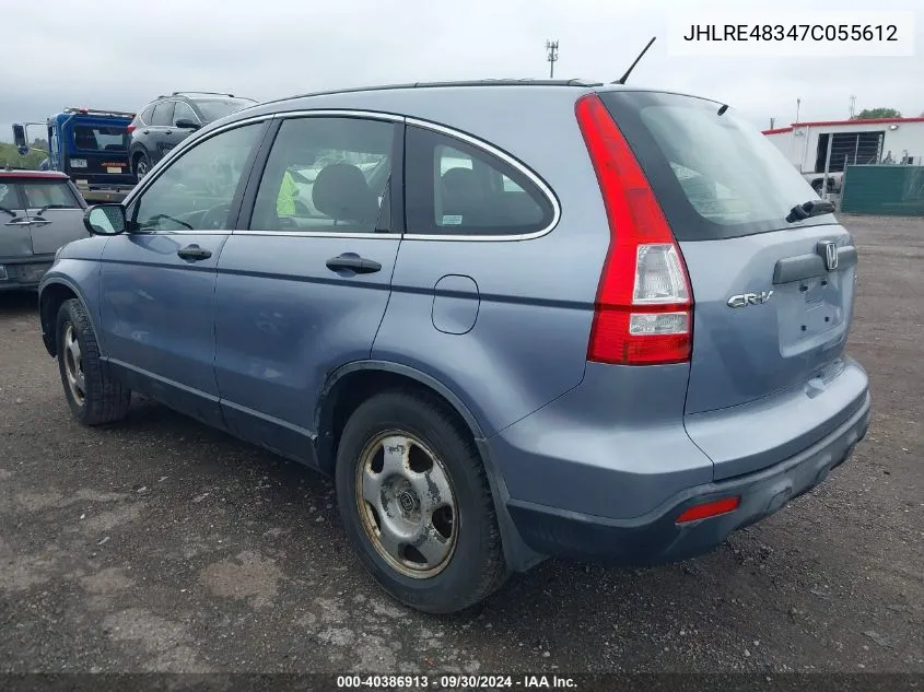 JHLRE48347C055612 2007 Honda Cr-V Lx