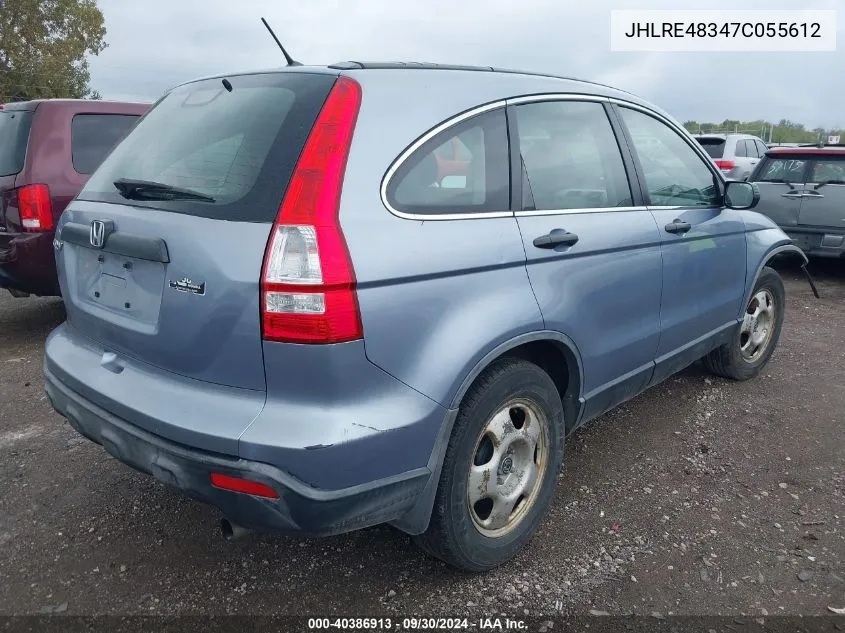 JHLRE48347C055612 2007 Honda Cr-V Lx