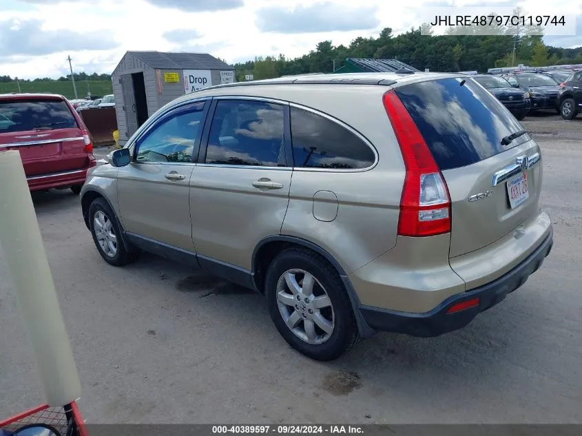 JHLRE48797C119744 2007 Honda Cr-V Ex-L