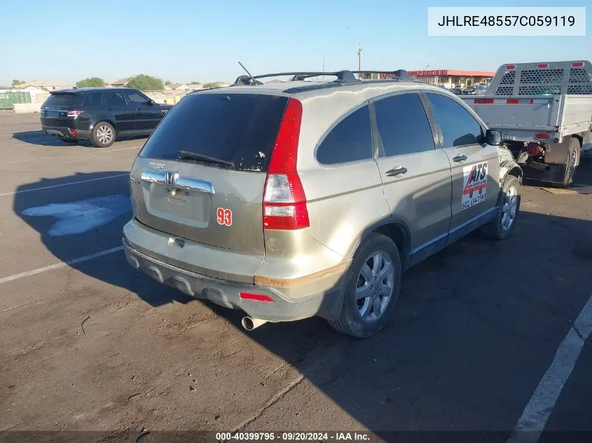 2007 Honda Cr-V Ex VIN: JHLRE48557C059119 Lot: 40399795