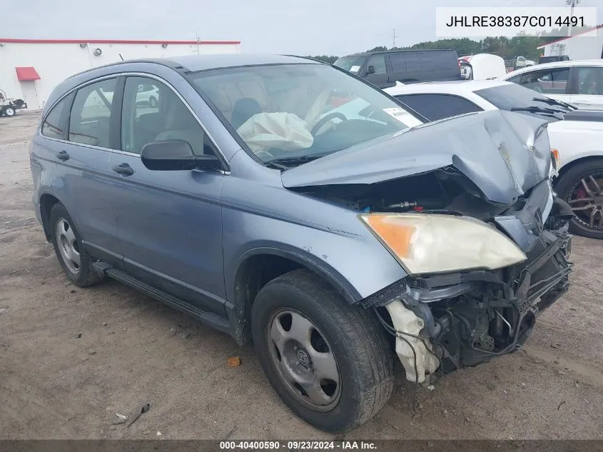 JHLRE38387C014491 2007 Honda Cr-V Lx