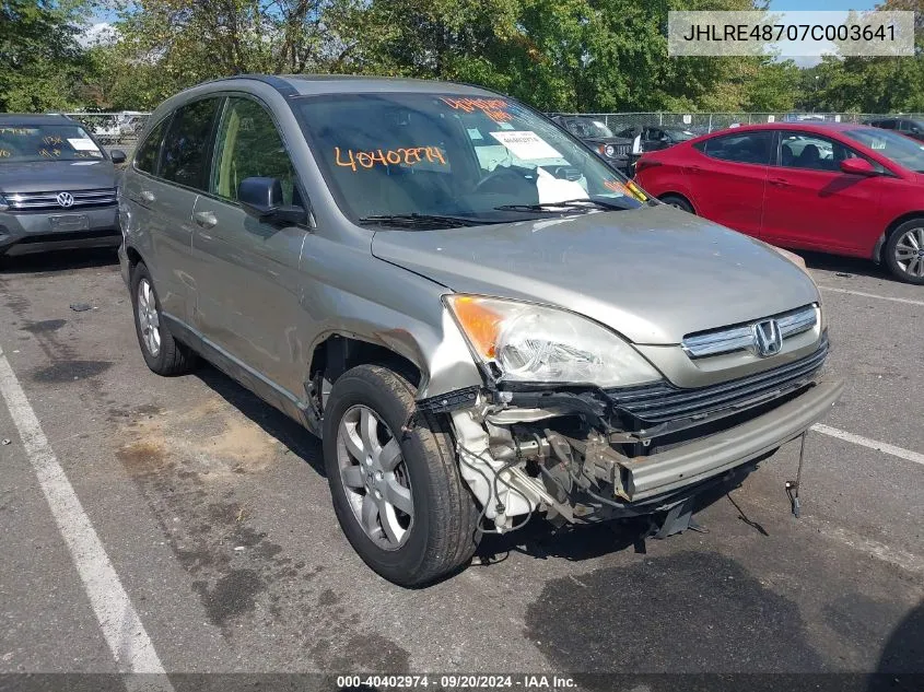 JHLRE48707C003641 2007 Honda Cr-V Ex-L