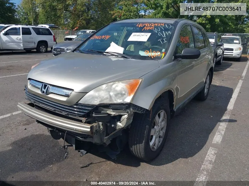 JHLRE48707C003641 2007 Honda Cr-V Ex-L