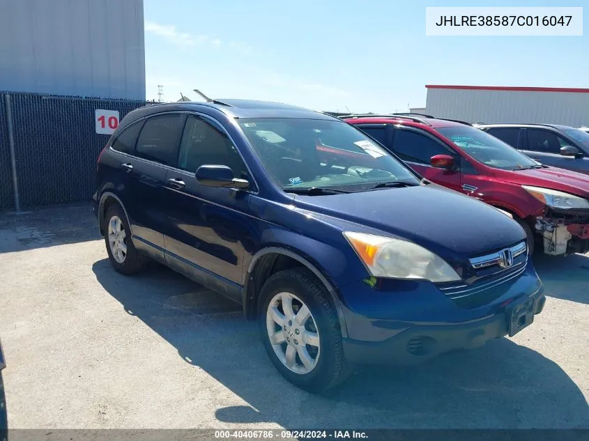 JHLRE38587C016047 2007 Honda Cr-V Ex