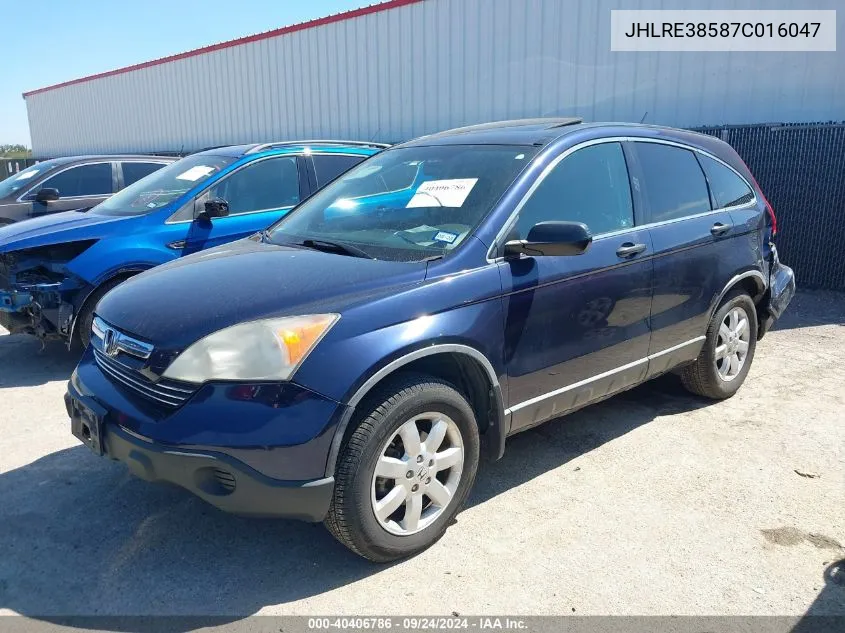 JHLRE38587C016047 2007 Honda Cr-V Ex