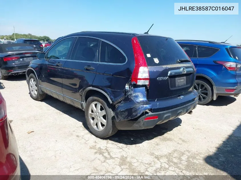 JHLRE38587C016047 2007 Honda Cr-V Ex