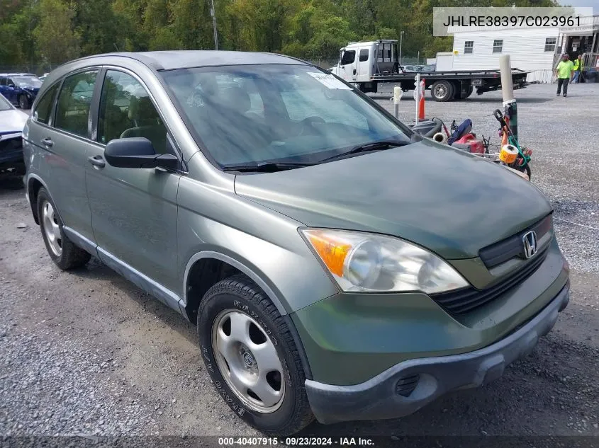 2007 Honda Cr-V Lx VIN: JHLRE38397C023961 Lot: 40407915