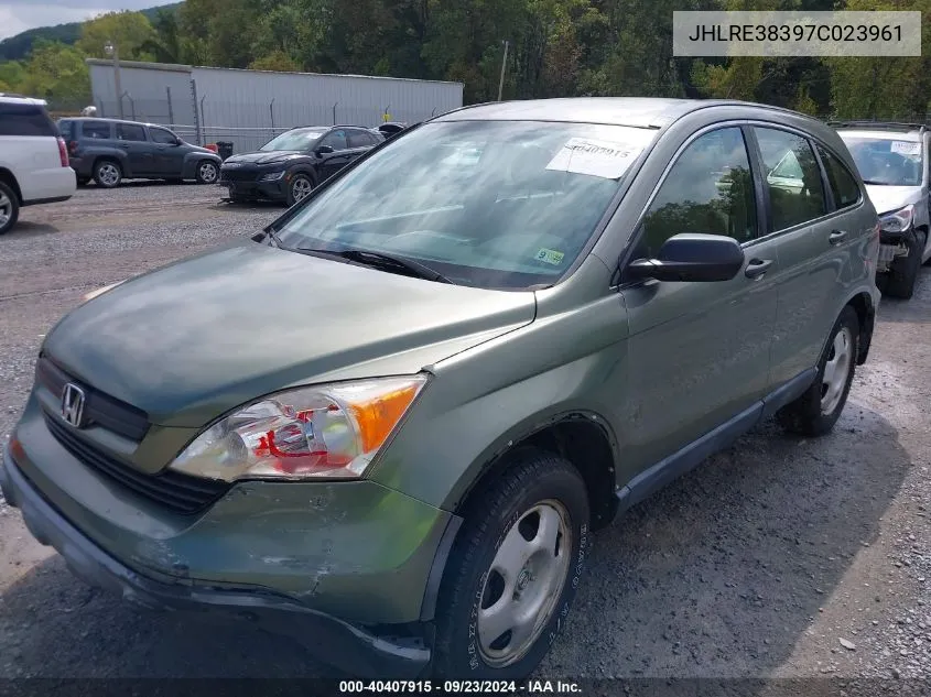 2007 Honda Cr-V Lx VIN: JHLRE38397C023961 Lot: 40407915