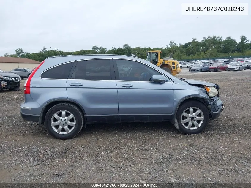 JHLRE48737C028243 2007 Honda Cr-V Ex-L