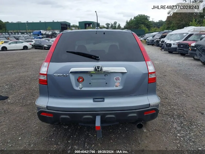 JHLRE48737C028243 2007 Honda Cr-V Ex-L