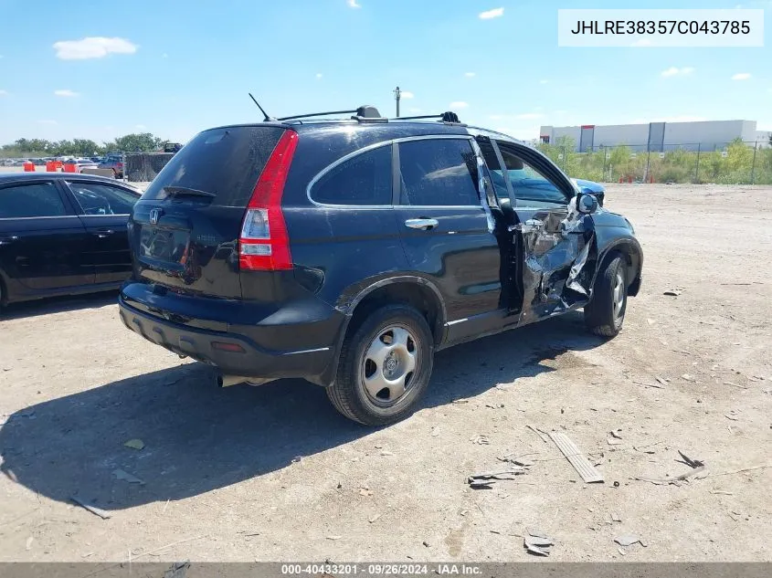 2007 Honda Cr-V Lx VIN: JHLRE38357C043785 Lot: 40433201