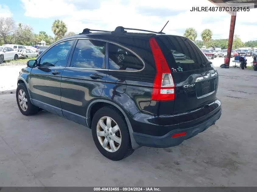 JHLRE48787C122165 2007 Honda Cr-V Ex-L