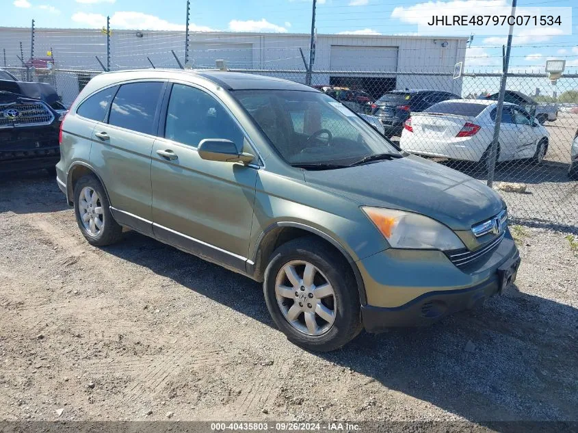 2007 Honda Cr-V Ex-L VIN: JHLRE48797C071534 Lot: 40435803