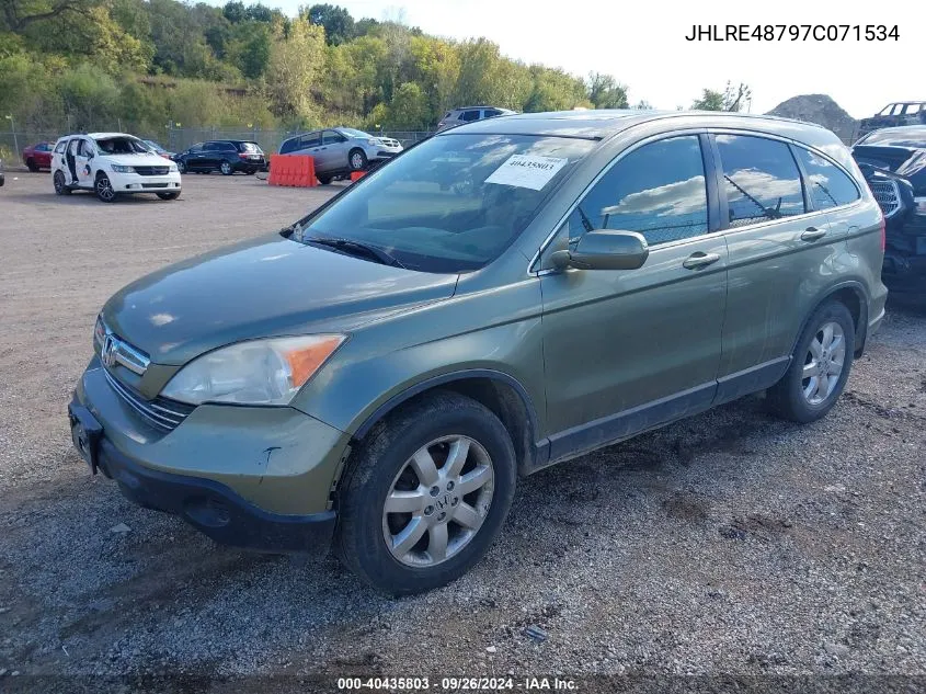 2007 Honda Cr-V Ex-L VIN: JHLRE48797C071534 Lot: 40435803