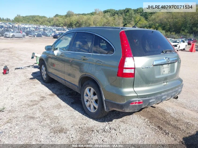 2007 Honda Cr-V Ex-L VIN: JHLRE48797C071534 Lot: 40435803