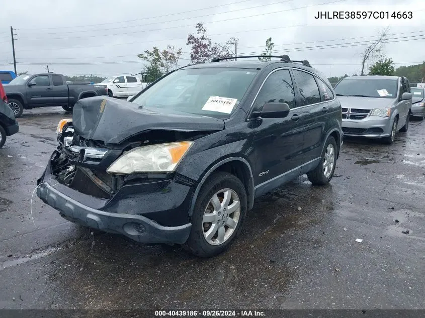 2007 Honda Cr-V Ex VIN: JHLRE38597C014663 Lot: 40439186